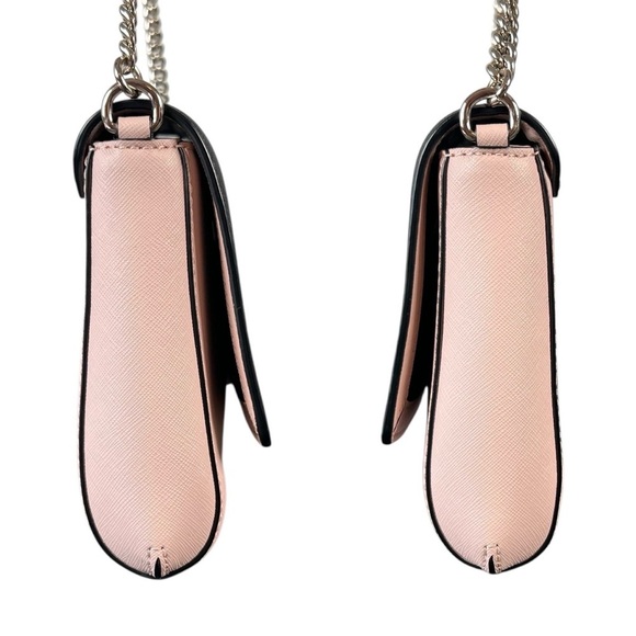 Kate Spade Laurel Way Greer Gold Chain Black and Pink Women's Bag - Picture 6 of 9